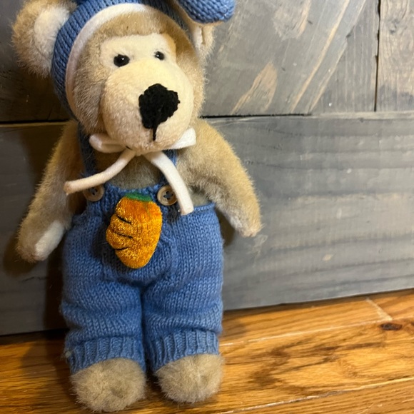 Super Adorable Vintage Teddy Bear in A Bunny Outfit by HugFun Intl Inc - Picture 4 of 9